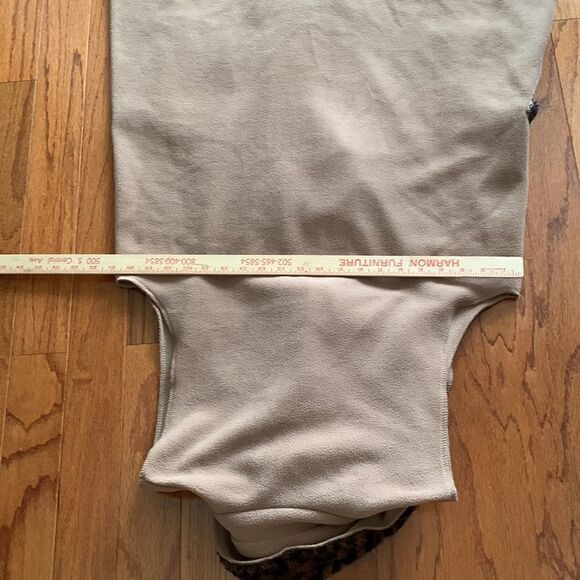 Le Moda NWT Open Front vest with faux fur animal print collar XL-XXL - Picture 3 of 8